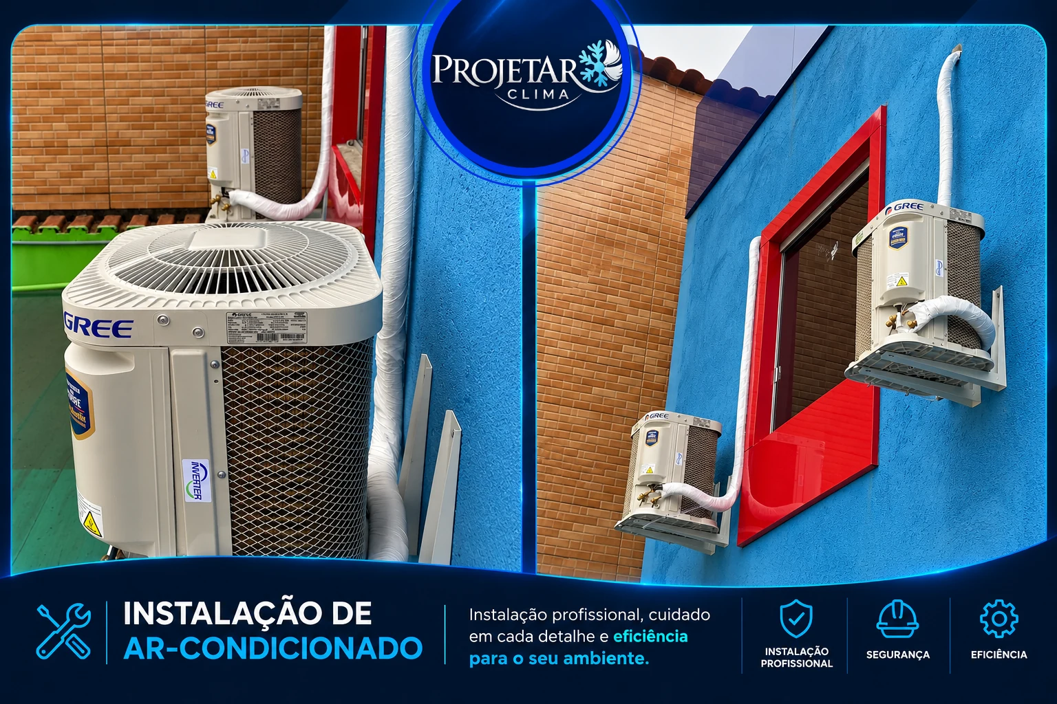 Registro de instalação de equipamentos de ar-condicionado