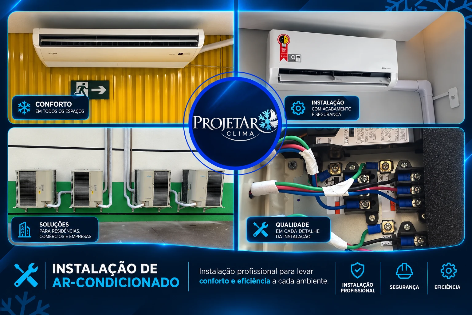 Conjunto de registros de instalações realizadas